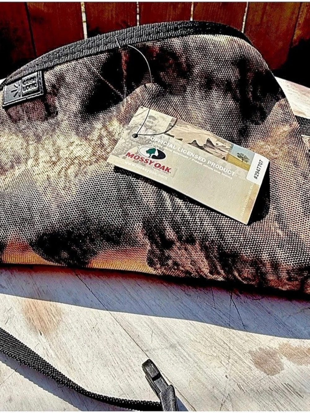 Mossy Oak Case Logic Camo Belt Bag in Brown & Black Hunters Travel Wet Bag Hunti